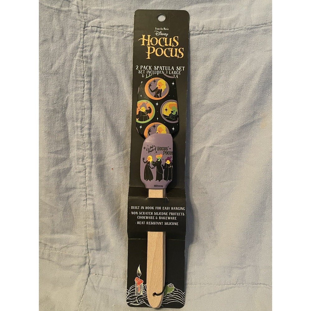 NEW Disney Halloween Hocus Pocus 2 Pack Spatula Set 1 Large 1 Small‎